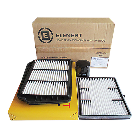 Комплект фильтров EOAC115 (масл.+возд.+салон.) CHEVROLET Lacetti  дв1.4, 1.6, 1.8  V16 ELEMENT